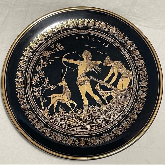 Dakas Keramik Accents Dakas Keramik 24k Gold Greek Goddess Artemis